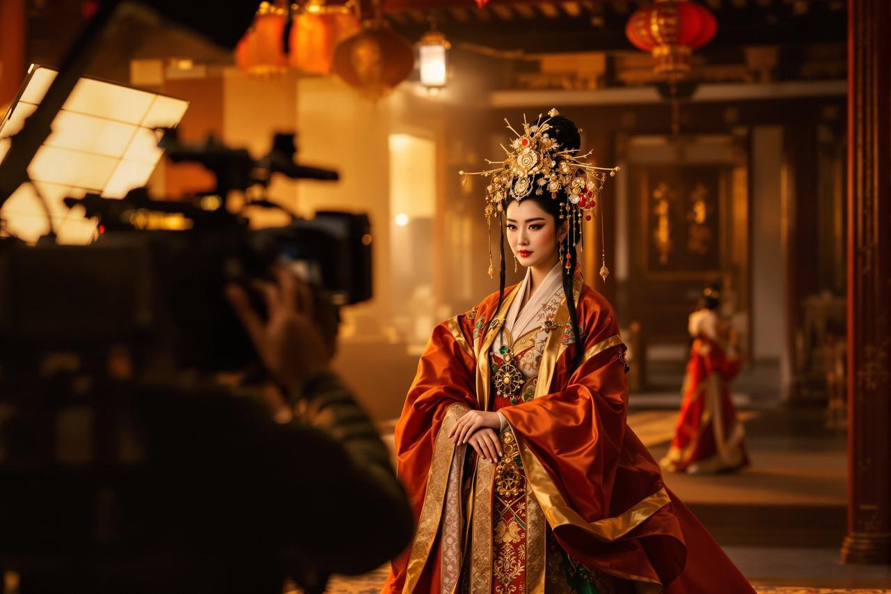 51在线 - 古装剧组女主演替身曝光正脸，颜值惊艳引发换角呼声